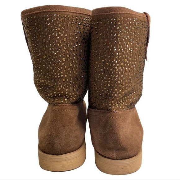 NAUGHTY MONKEY, Women’s Studded Suede Cowboy Boots, Size 7.5 - Picture 2 of 12